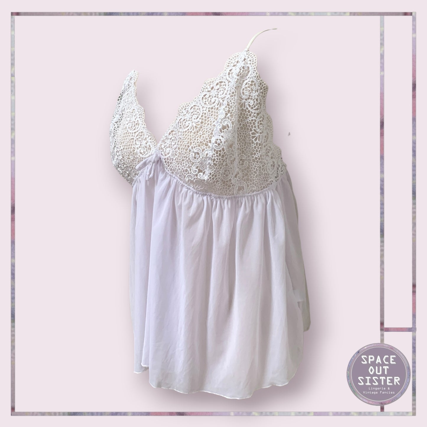 Guipure Lace White Nightdress