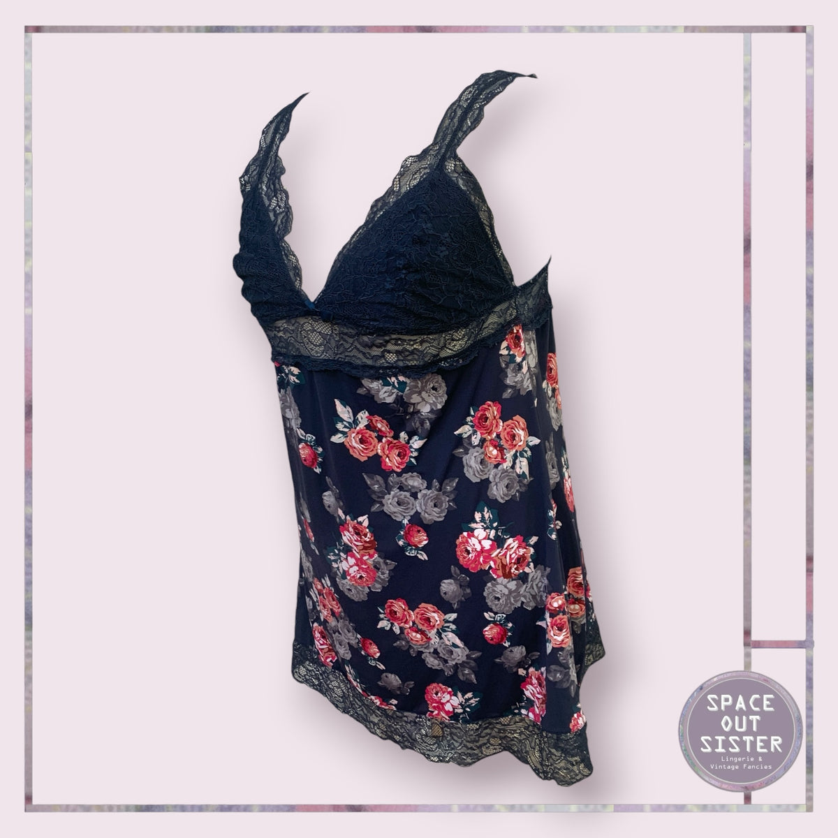 Pre-Loved Navy Bloom Nightdress