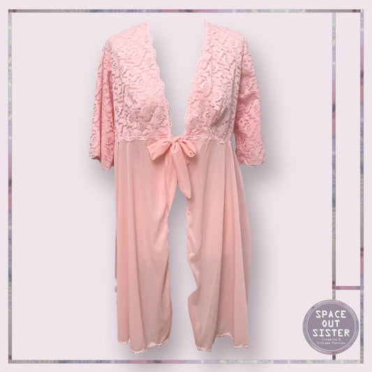 Vintage Chiffon Tie Negligee