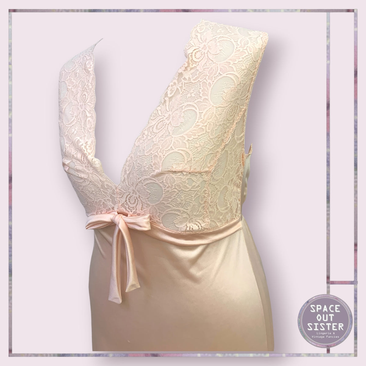 Vintage Italian Plunge Nightdress