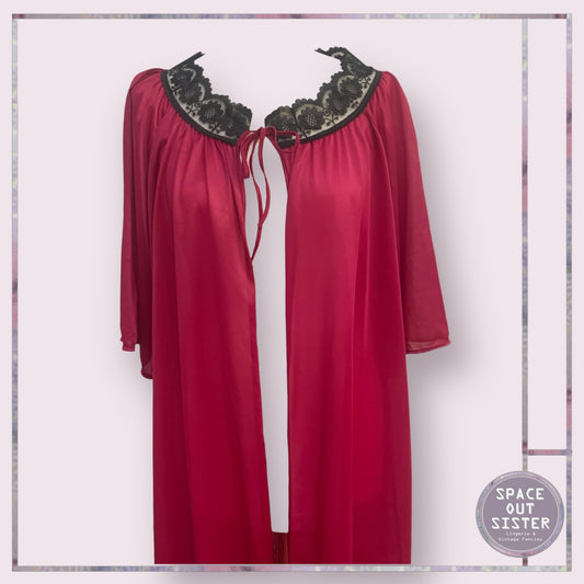 Vintage Raspberry Robe