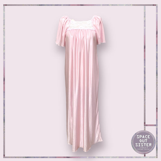 Vintage Satin Pink Nightdress