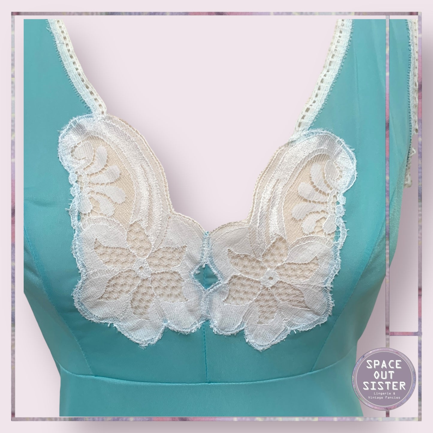 Vintage Turquoise Slip