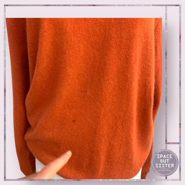Pre-Loved Orange Just Cashmere Jumper