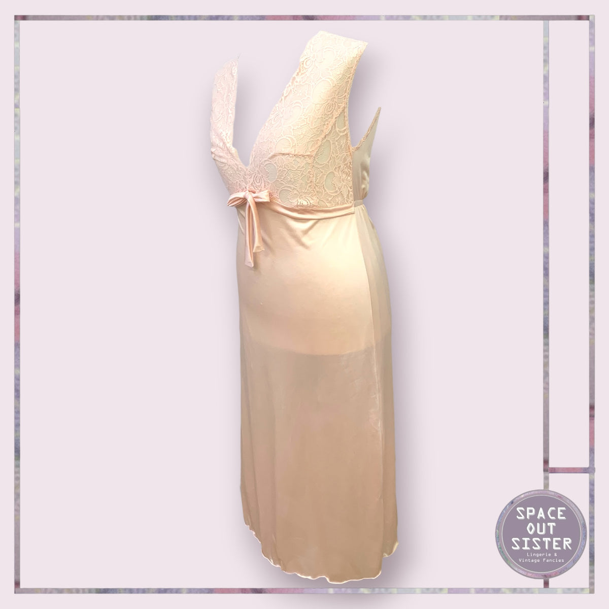 Vintage Italian Plunge Nightdress