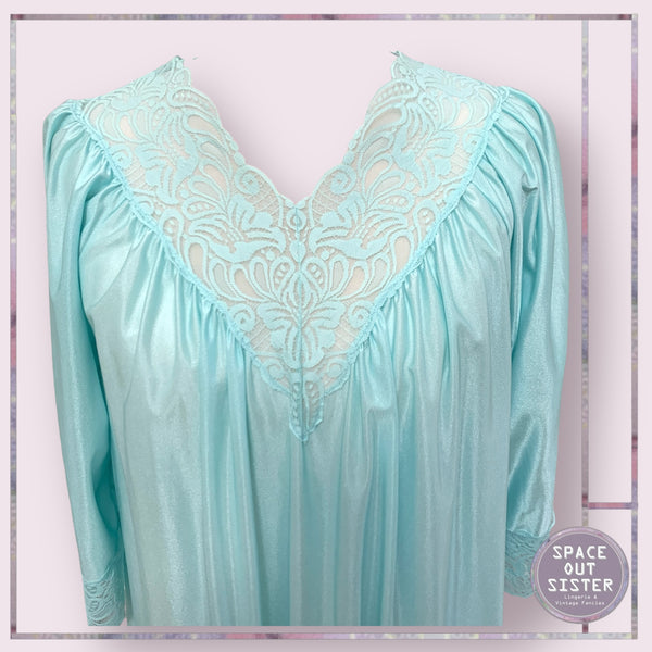 Vintage Lush Seagreen Nightdress