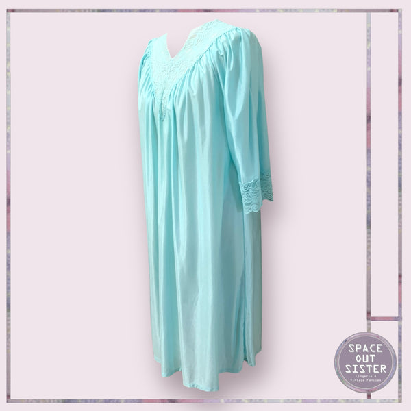 Vintage Lush Seagreen Nightdress