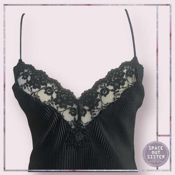 Vintage NOS Lace Black Teddy