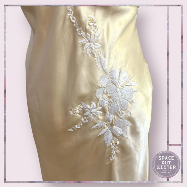 Vintage Golden Slip Dress