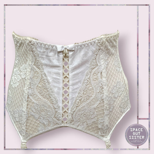Vintage Ivory Pearl Garter Belt