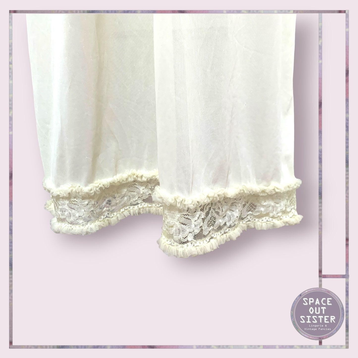 Vintage Italian Lemon Ruffle Nightdress