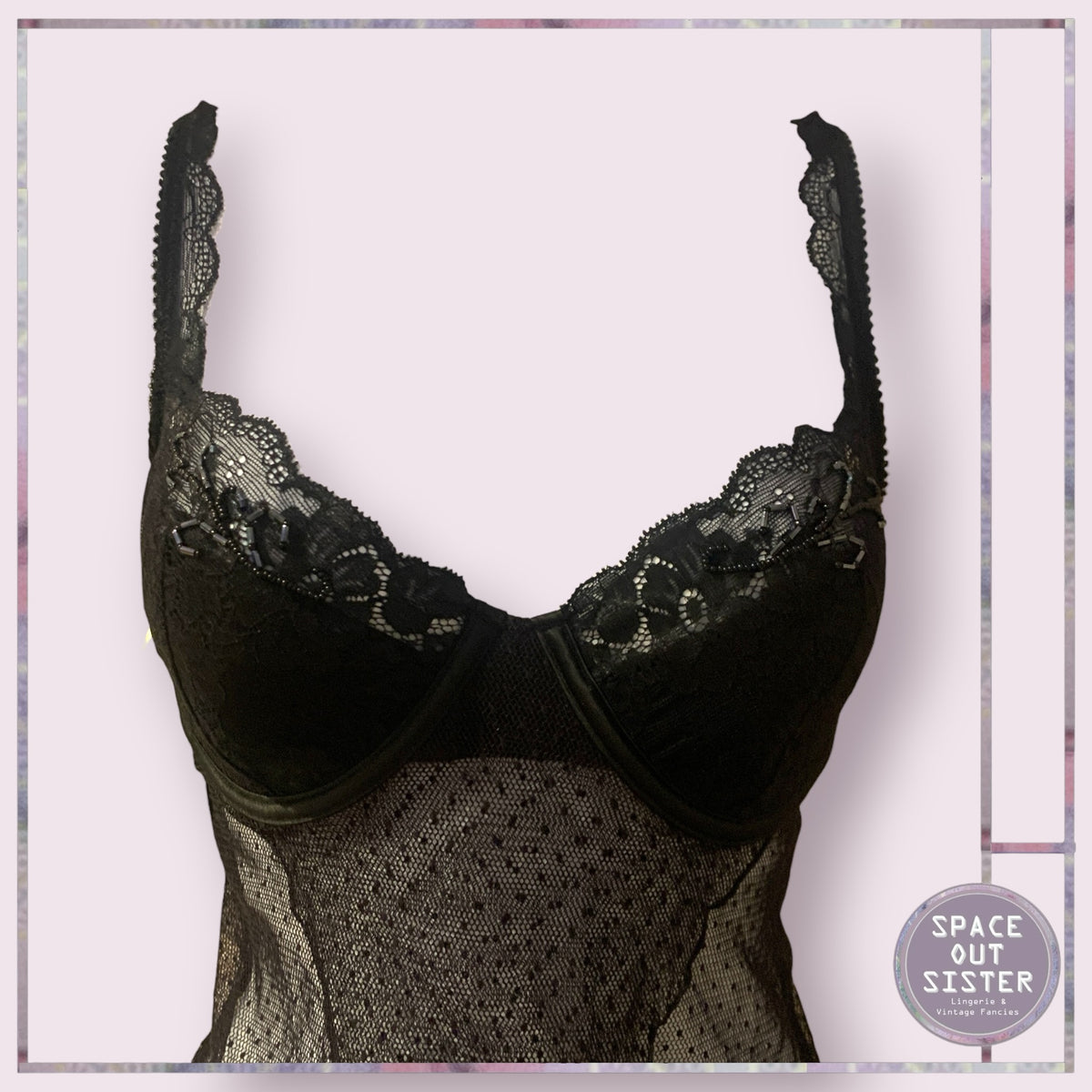 Vintage Sequin Tulle Petal Camisole