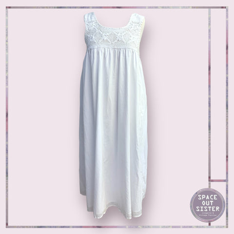 Vintage Crochet Cotton Nightdress