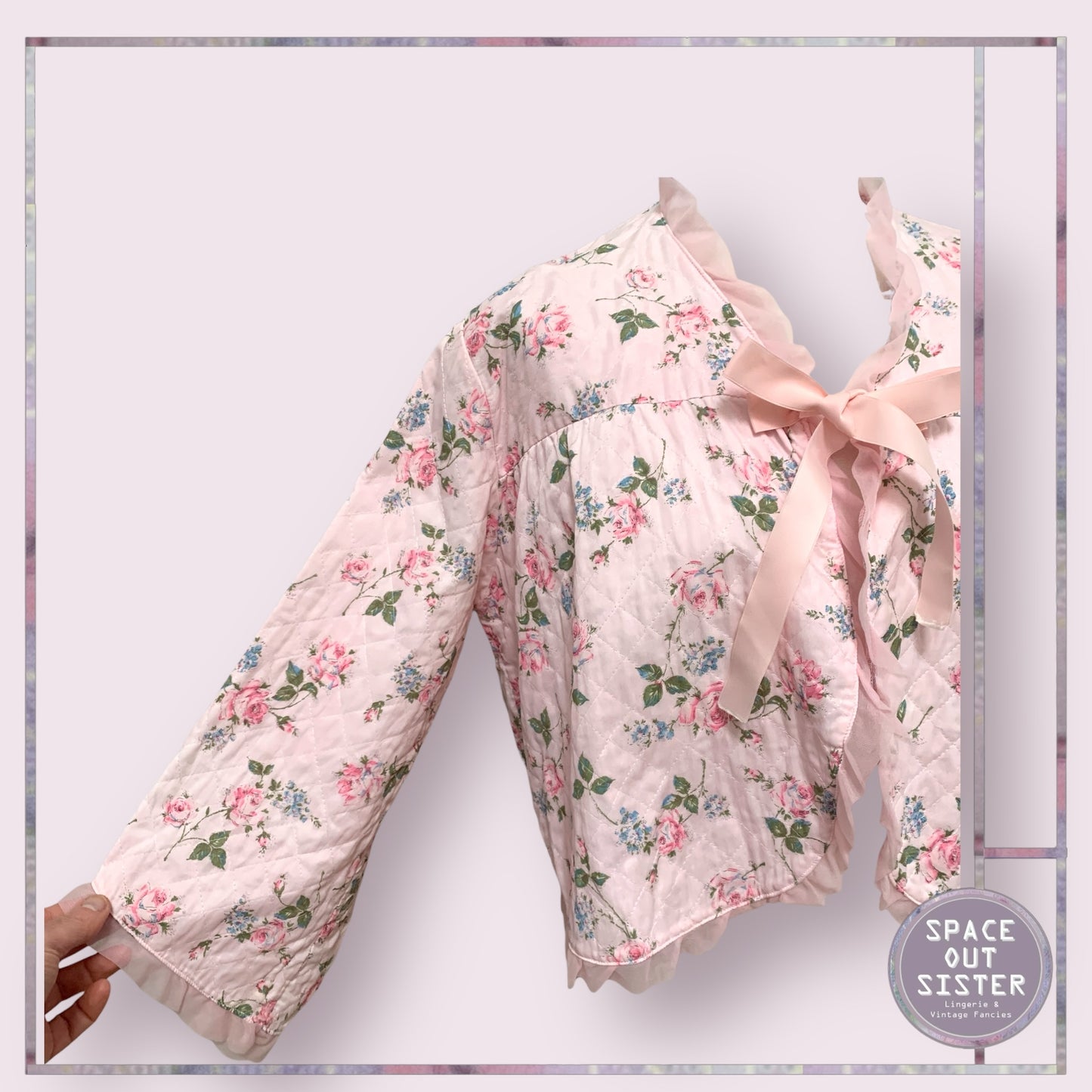 Vintage Floral Bed Jacket