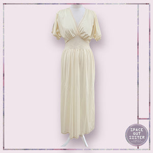 Vintage Cream Fitted Nightdress