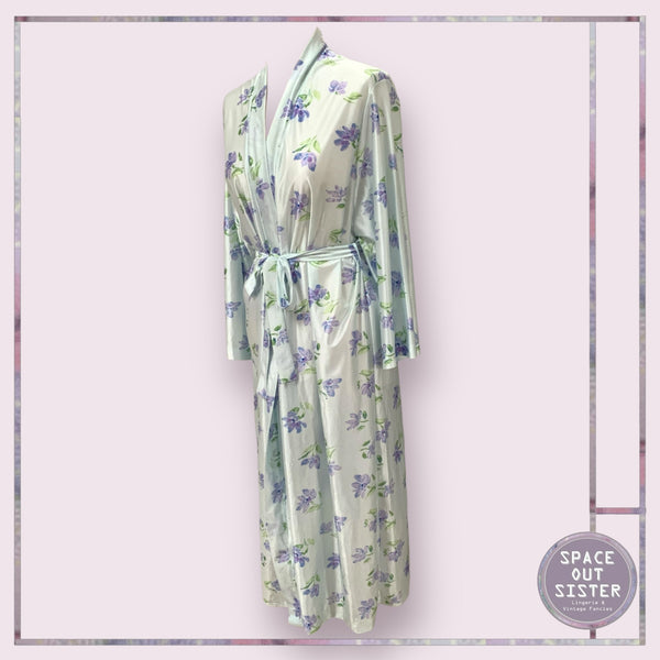Vintage Lilac Flower Robe