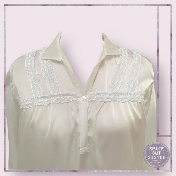 Vintage Satin Confezoni Marisa Nightshirt