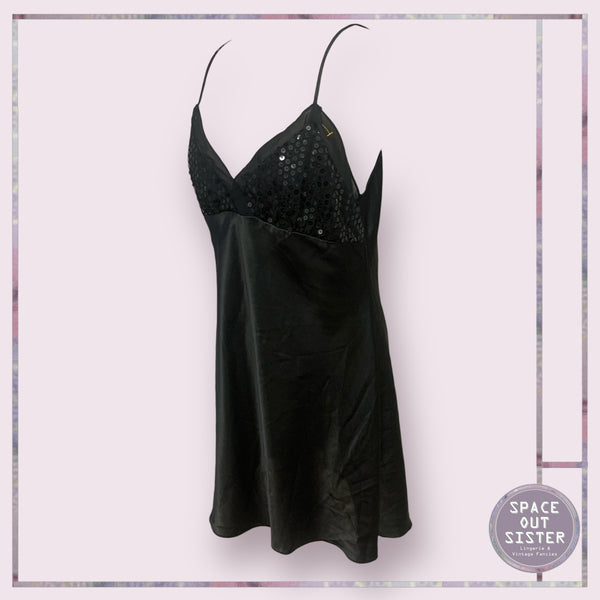 Vintage Enchanting Sequin Slip Dress