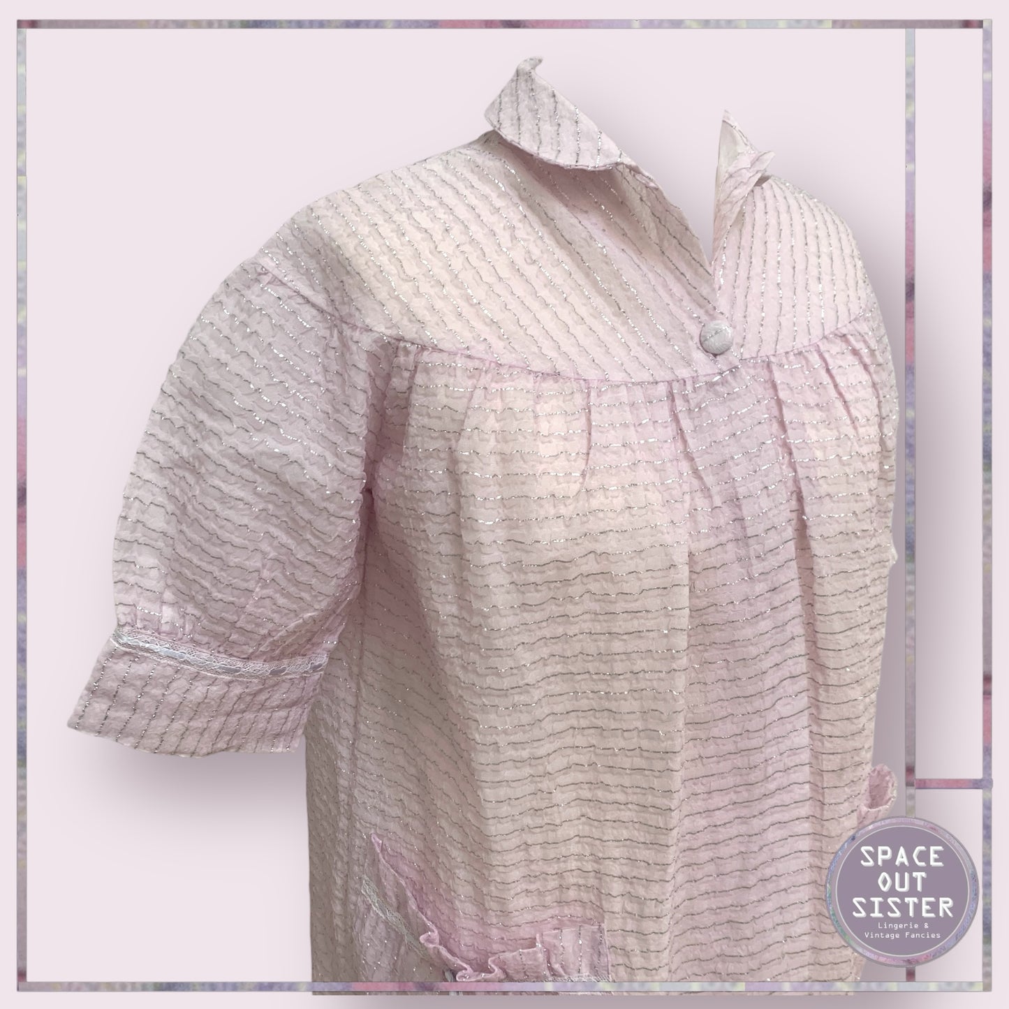 Vintage Silver Thread Robe