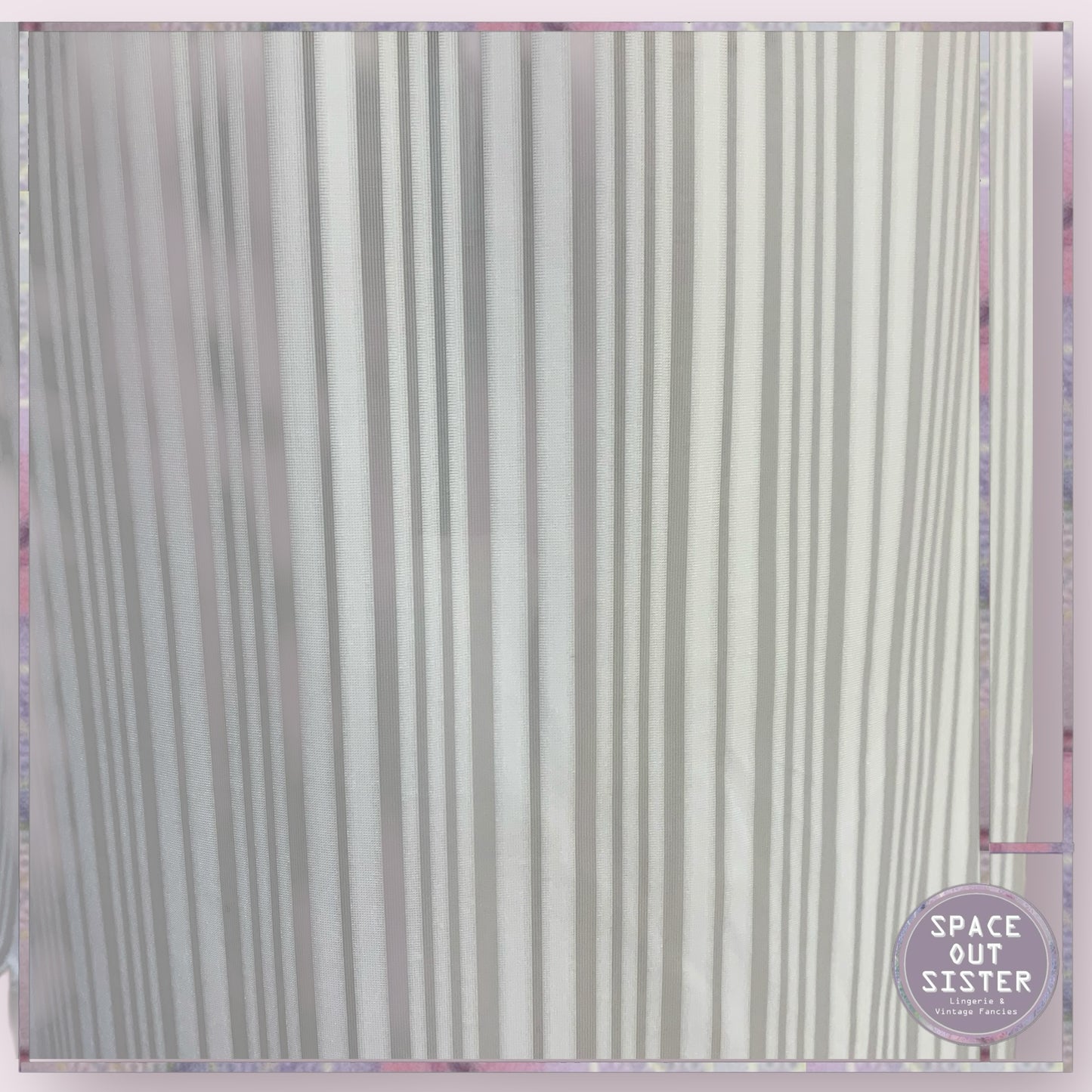 Vintage Striped Calf Length Half Slip