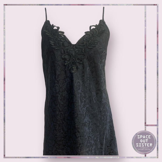 Vintage George Embossed Slip Dress