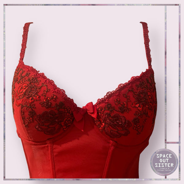 Vintage Red Bustier