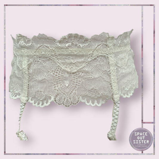 Ivory Lace Garter Belt