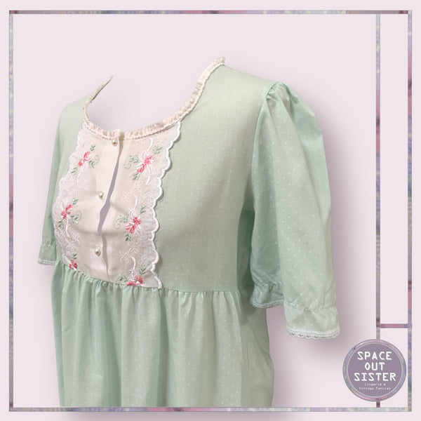 Vintage Pearl Button Mary Nightgown