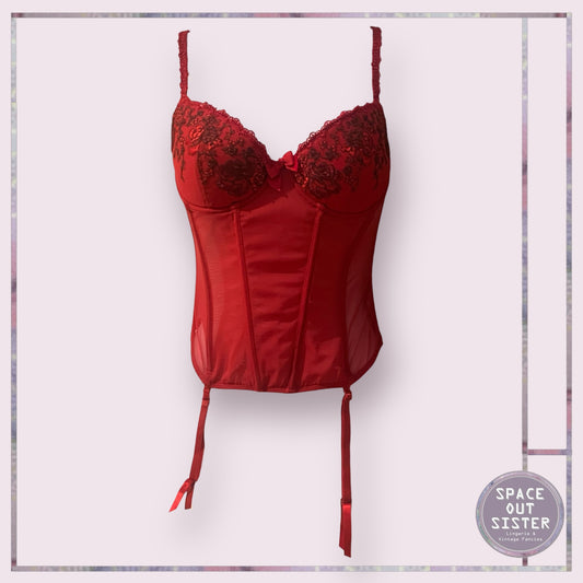 Vintage Red Bustier