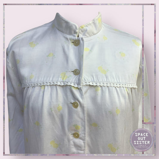 Vintage Lemon Rose Nightdress