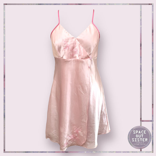 Vintage Rose Pink Slip Dress