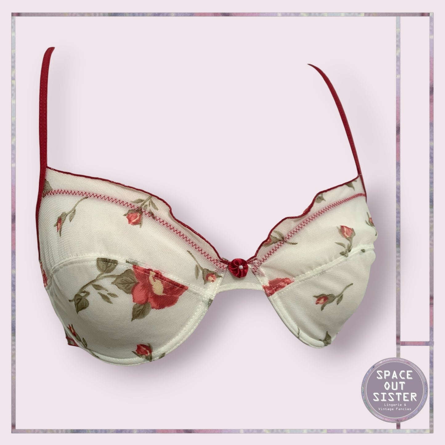 Skin to Skin Red Rose Bra