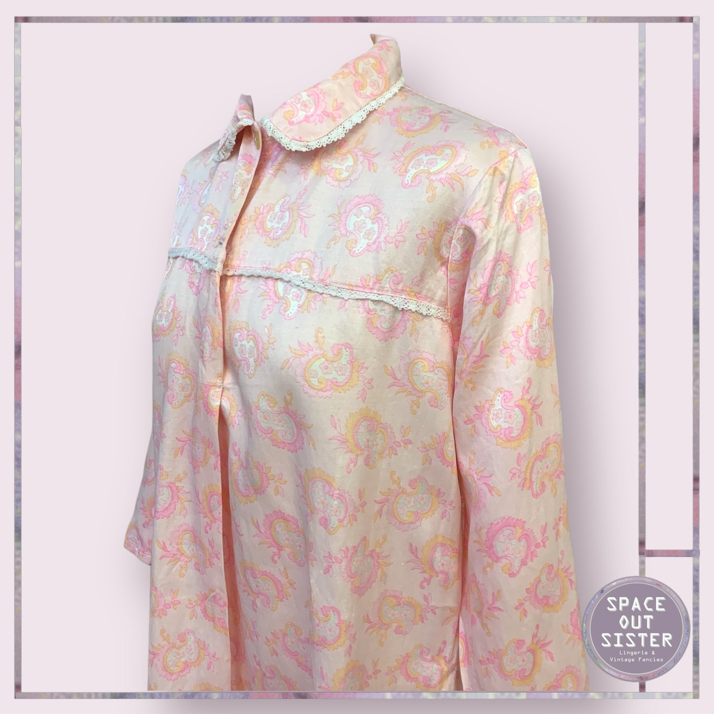Vintage Pink Floral Nightdress