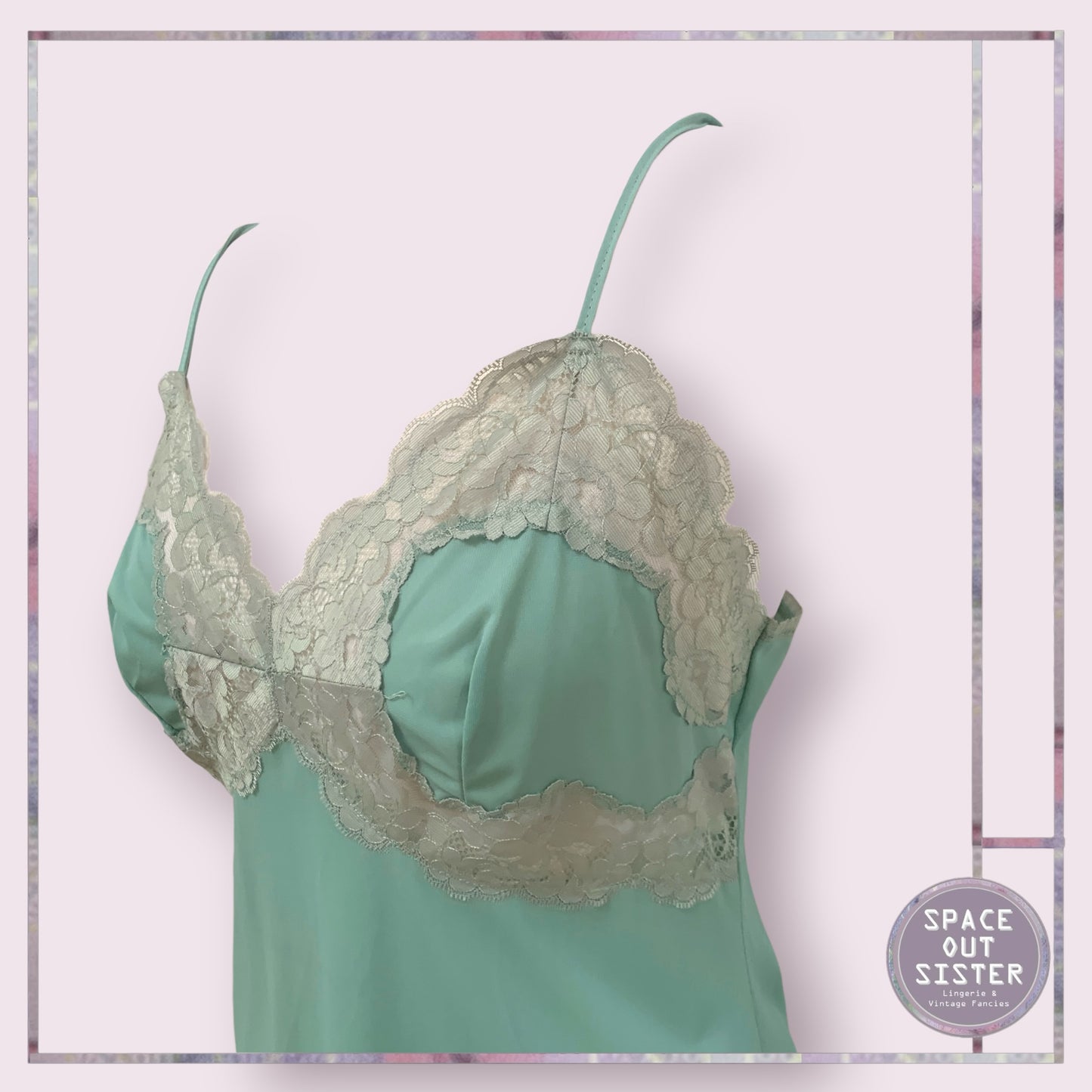 Vintage Moss Green Slip