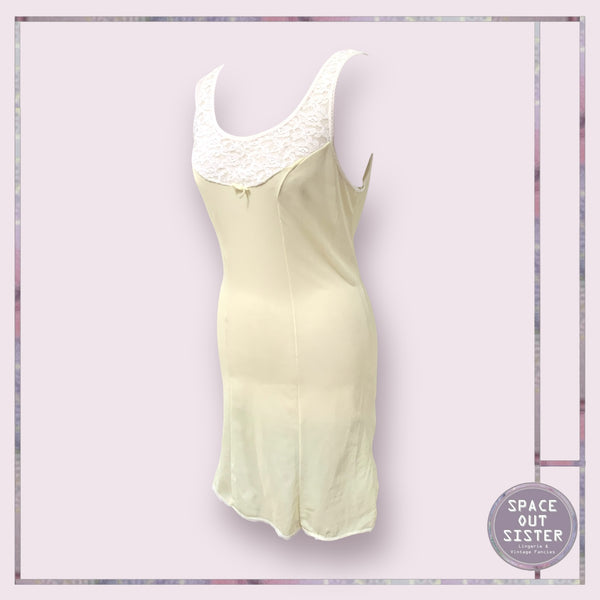 Vintage Lemon & Lace Slip