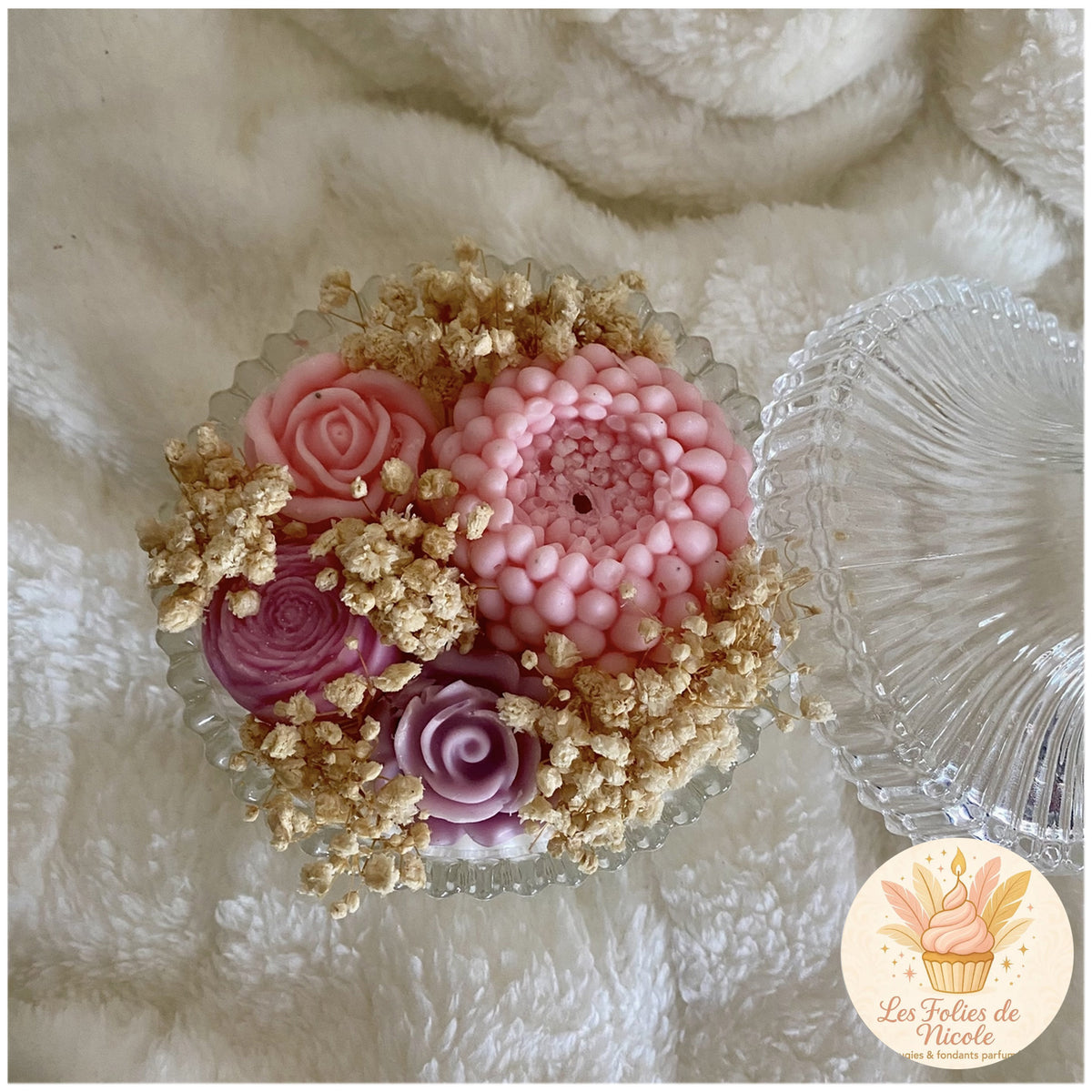 New Eternal Flower Candle by Les Folies de Nicole