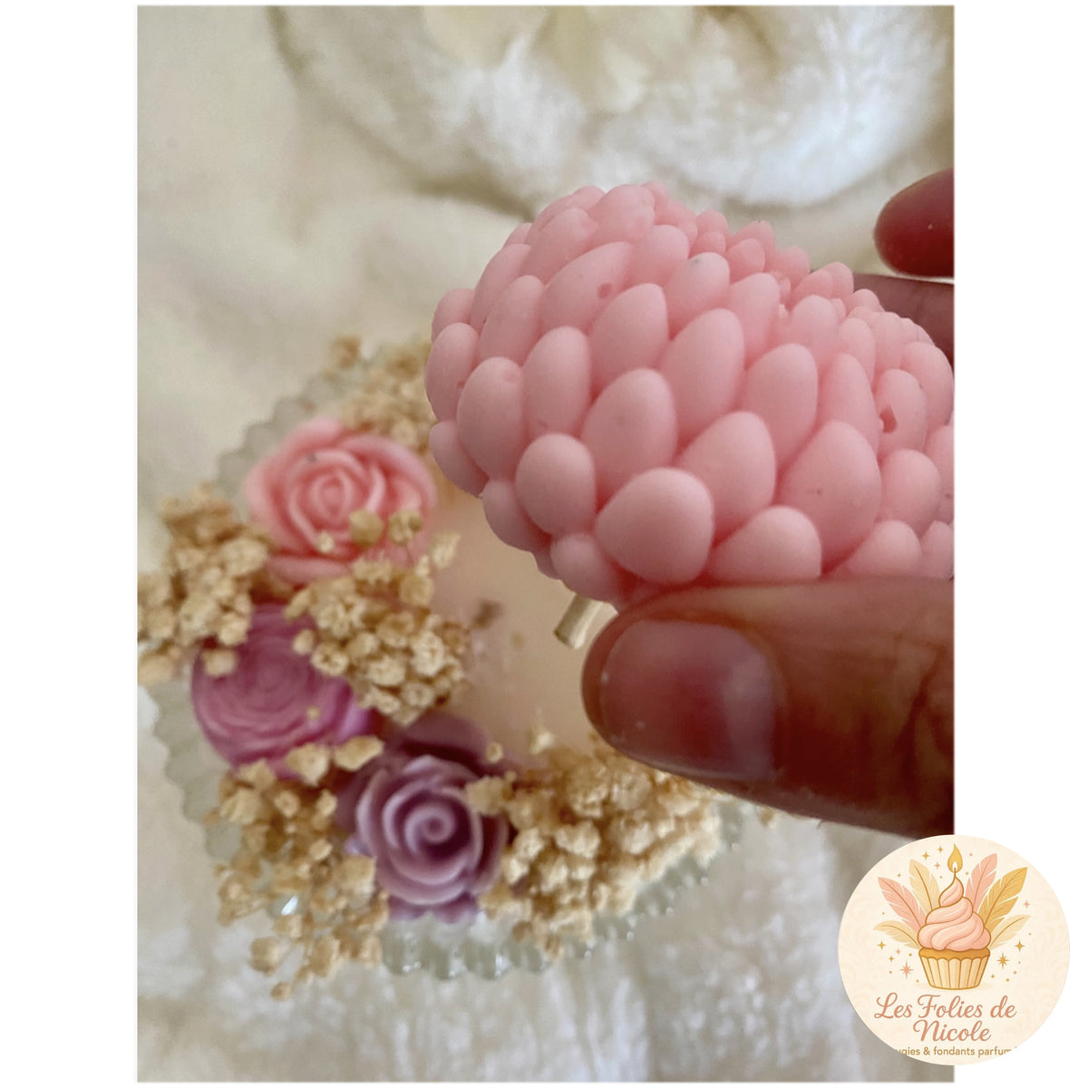New Eternal Flower Candle by Les Folies de Nicole