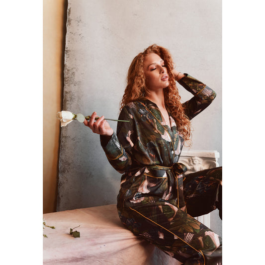 New Iris & Swallow Wide Leg PJ Set by Kilo Brava