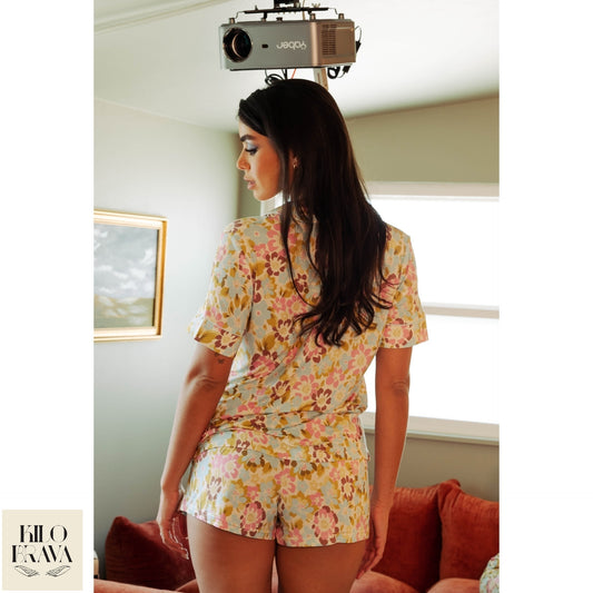 New Painted Bloom Modal PJ Set by Kilo Brava