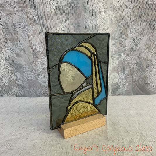 Girl with the Peal Earring by Ginger's Gorgeous Glass
