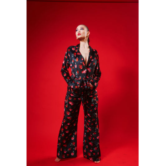 New Velvet Wide Leg PJ Set by Kilo Brava