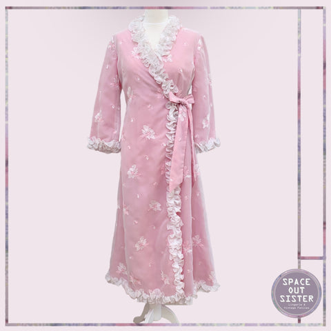 Vintage Dorstil Ruffle Robe