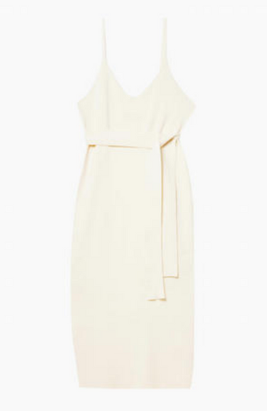 Last One! New Wolf & Whistle Lounge Ivory Knitted Rib Dress