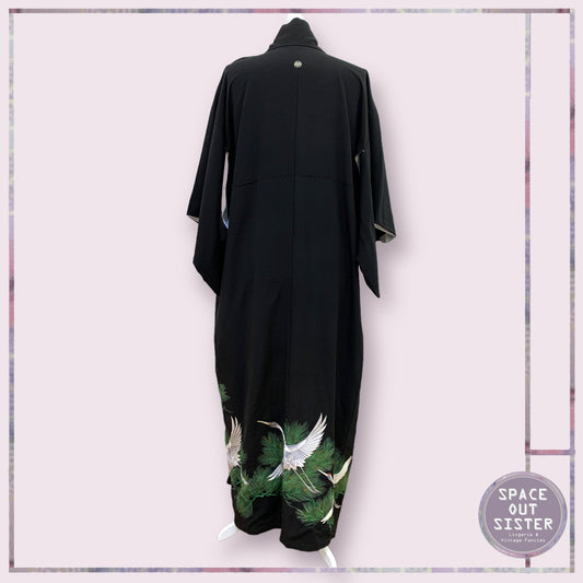 Vintage Crane Kimono
