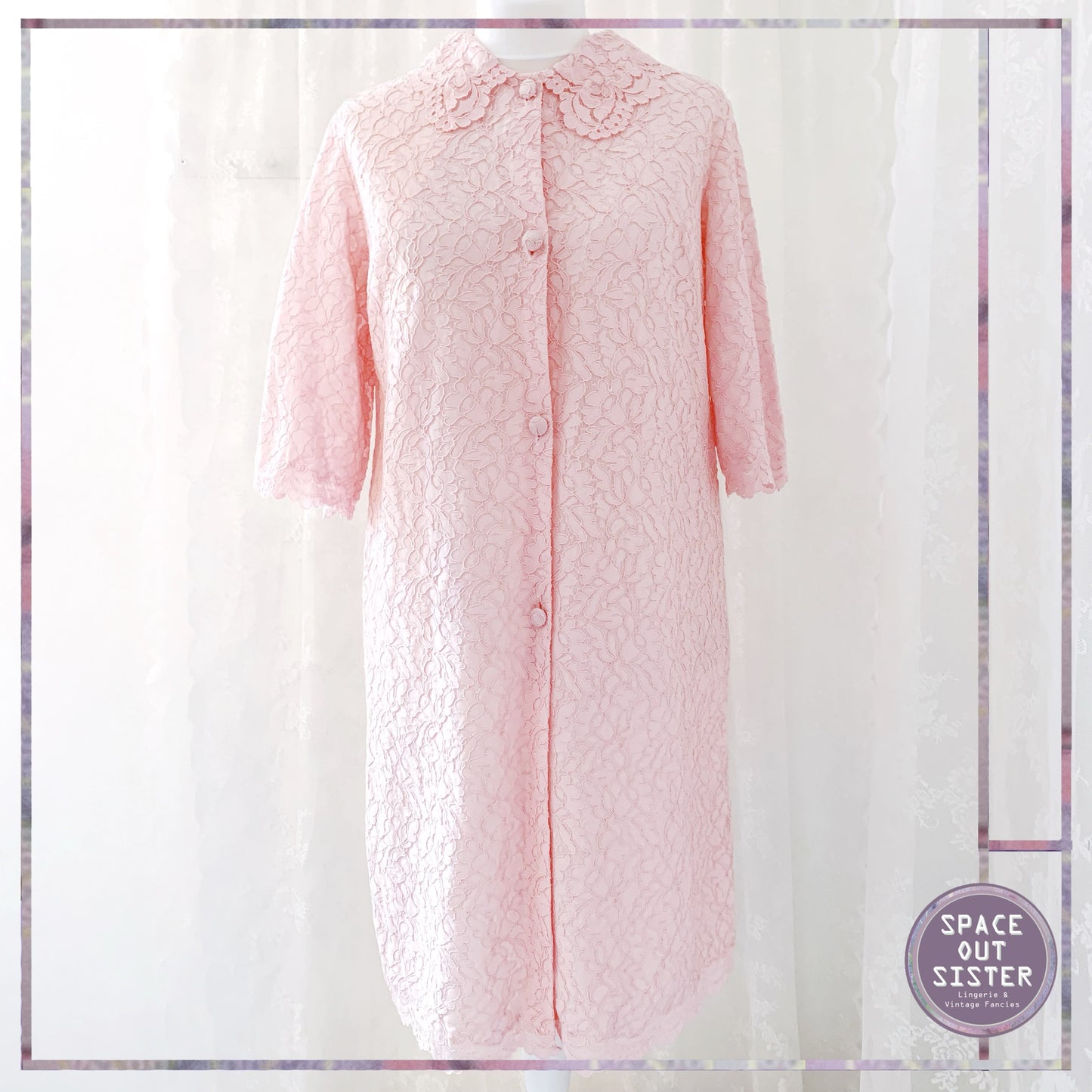 Vintage Guipure Dressing Gown